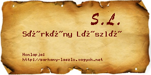 Sárkány László névjegykártya